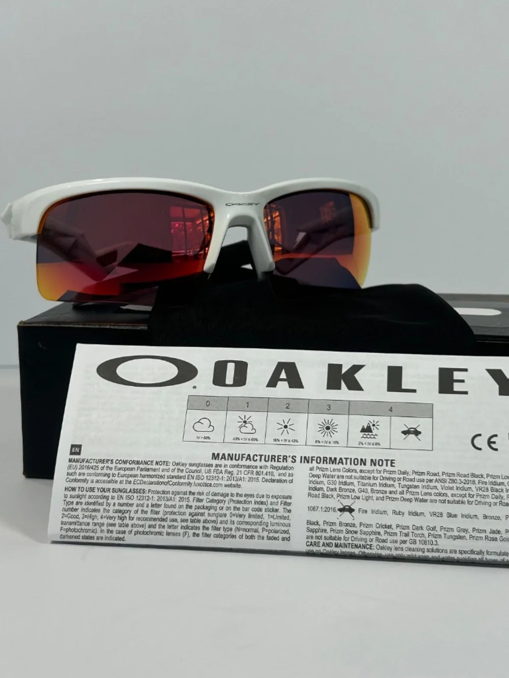 Oakley Youth Fit Sunglasses OJ9013-0362 Capacitor White Prizm Field Kids Size